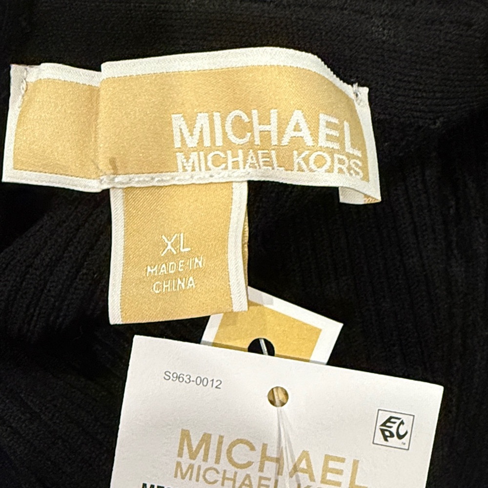 NWT MICHAEL Michael Kors Black Cut Out Sweater - Picture 3 of 5